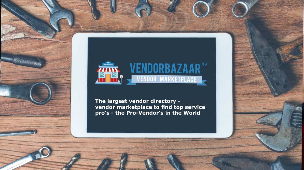 VendorBazzar -Vendor Directory marketplace on tablet